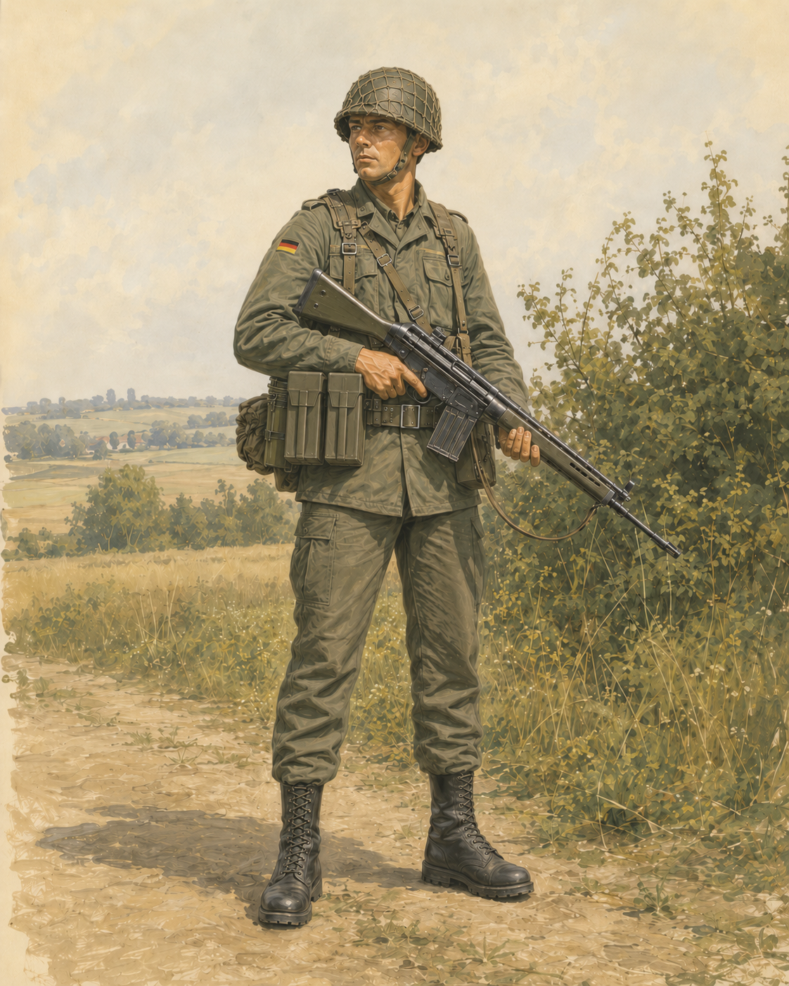 Infantryman, Bundeswehr, West Germany, circa 1985