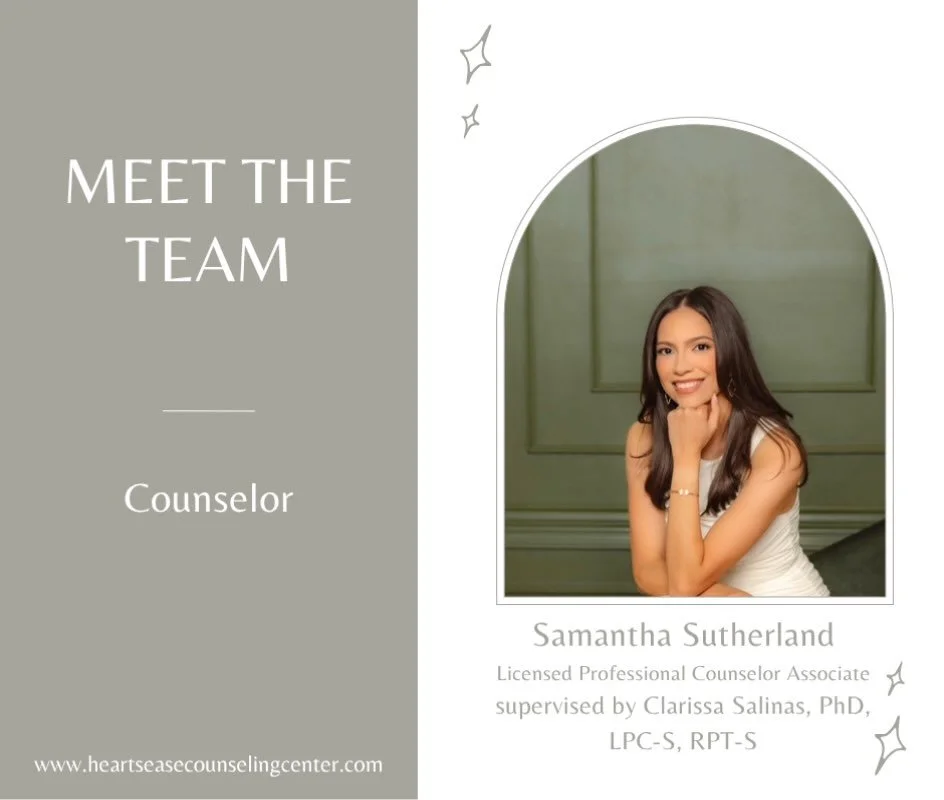 🌿✨ From Intern to Clinician &mdash; Welcome, Samantha!

We are so excited to officially welcome Samantha Sutherland, M.S., LPC-Associate, to the Heartsease team as one of our newest staff clinicians! 💚

After completing a year-long internship with 