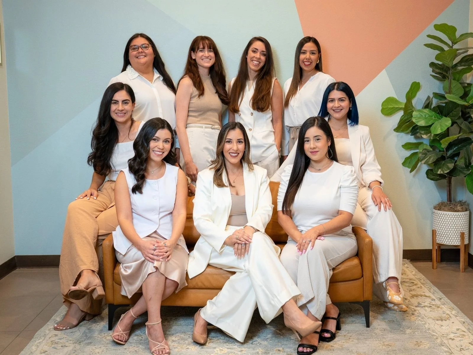 Professional group portrait of the Heartsease Counseling Center therapy team in Edinburg, Texas.