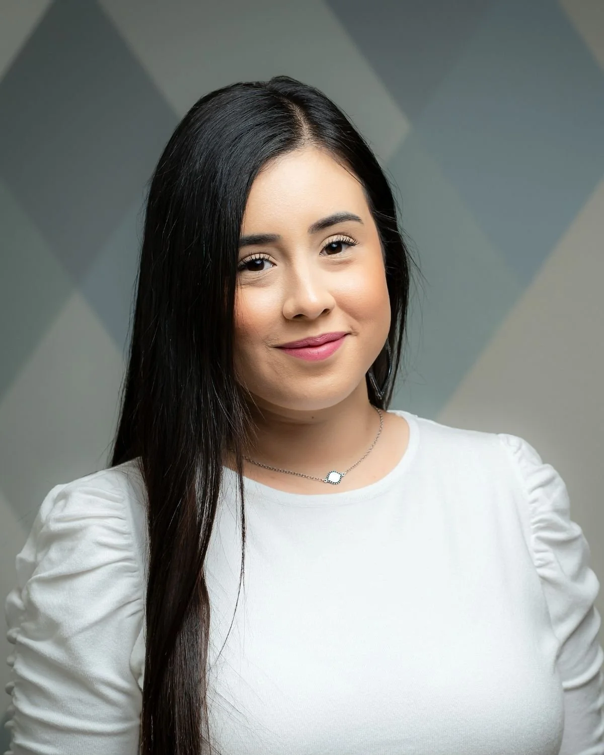 Alex Gutierrez, front desk receptionist at Heartsease Counseling Center in Edinburg, Texas.