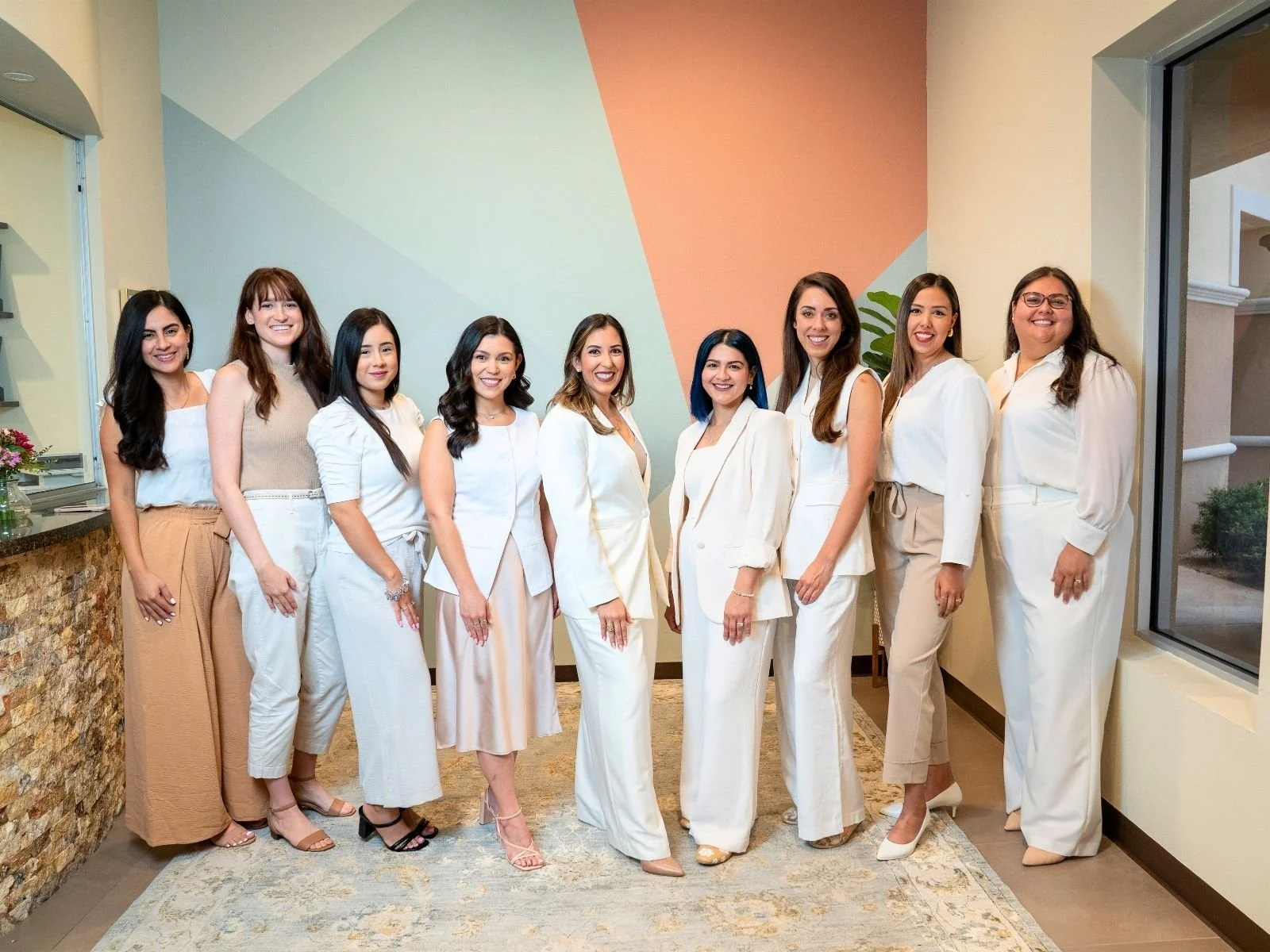Heartsease Counseling Center counseling team standing together in the Rio Grande Valley office.