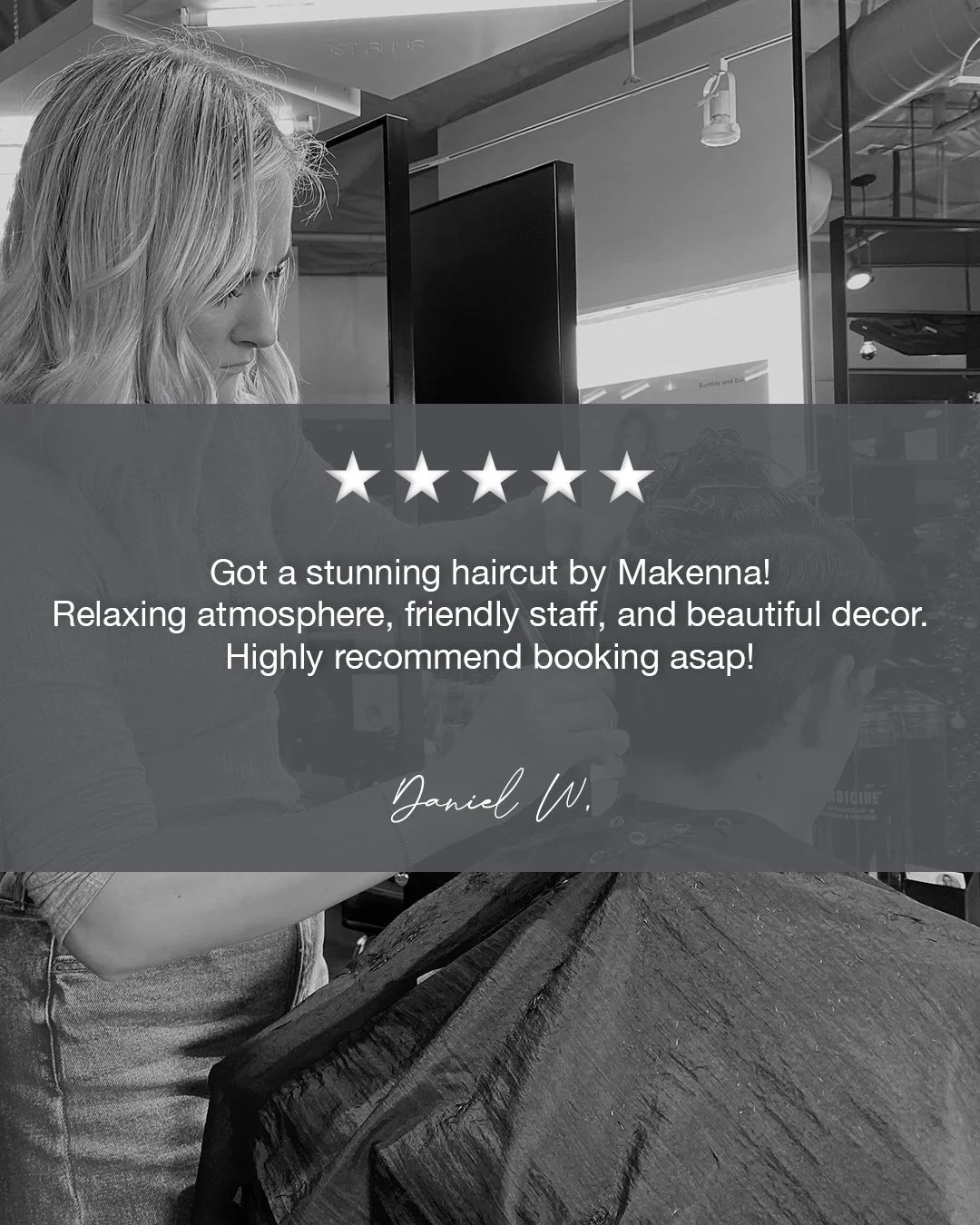 We 🧡 when our clients share their experience &middot; Thank you Daniel and lovely work Makenna.

Got a stunning haircut by Makenna! Relaxing atmosphere, friendly staff, and beautiful decor. Highly recommend booking asap!

#SolanaBeachSalon #SanDiego