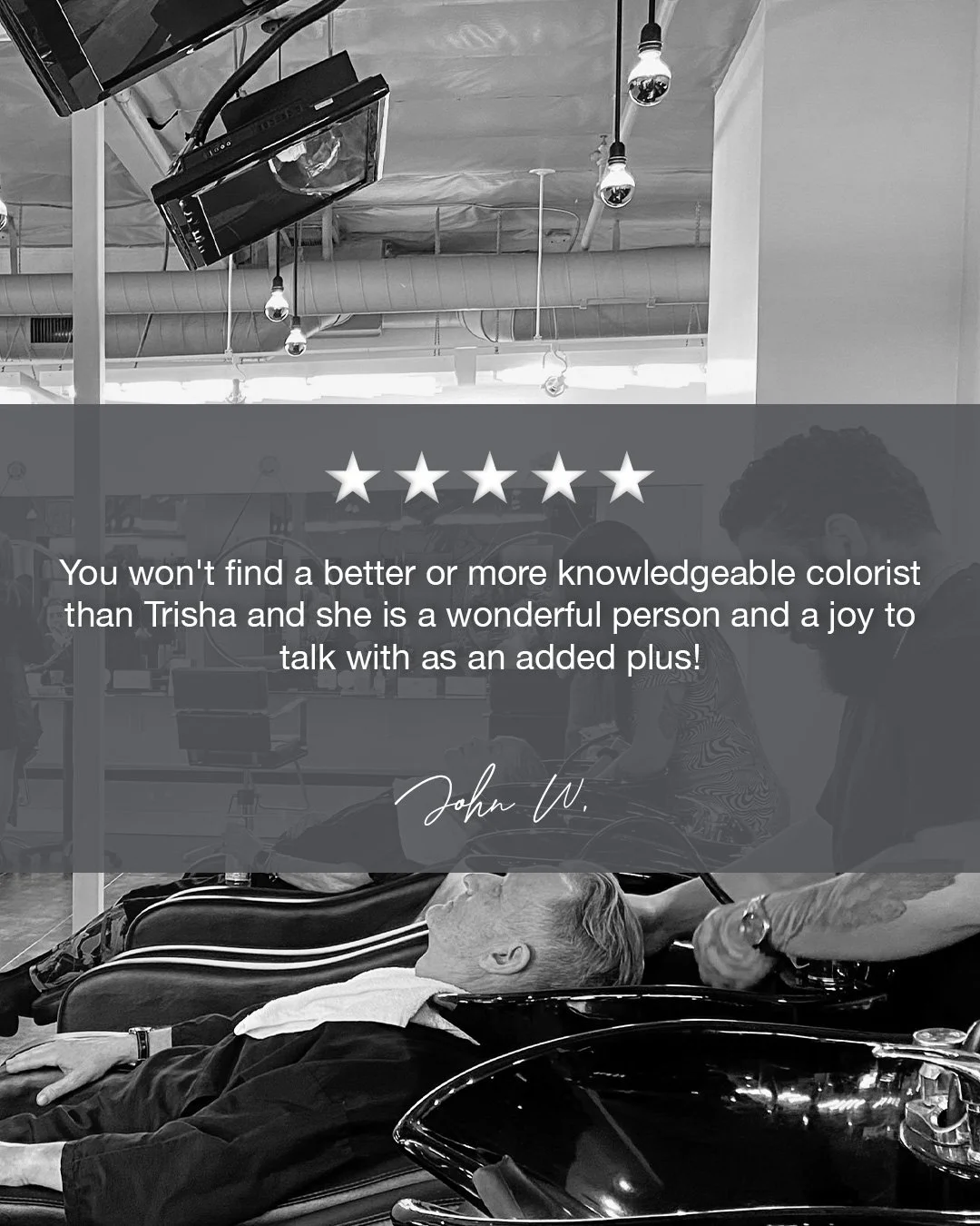 We 💛 hearing from our clients &middot; Great job Trisha and thank you for sharing John!

You won't find a better or more knowledgeable colorist than Trisha and she is a wonderful person and a joy to talk with as an added plus!

#SolanaBeachSalon #Sa