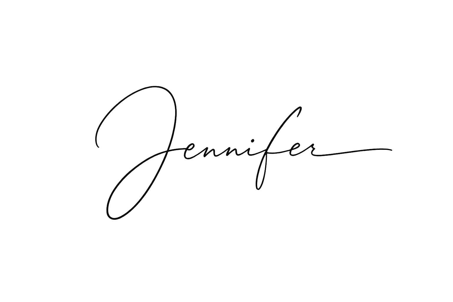 The name 'Jennifer' written in elegant, cursive script.