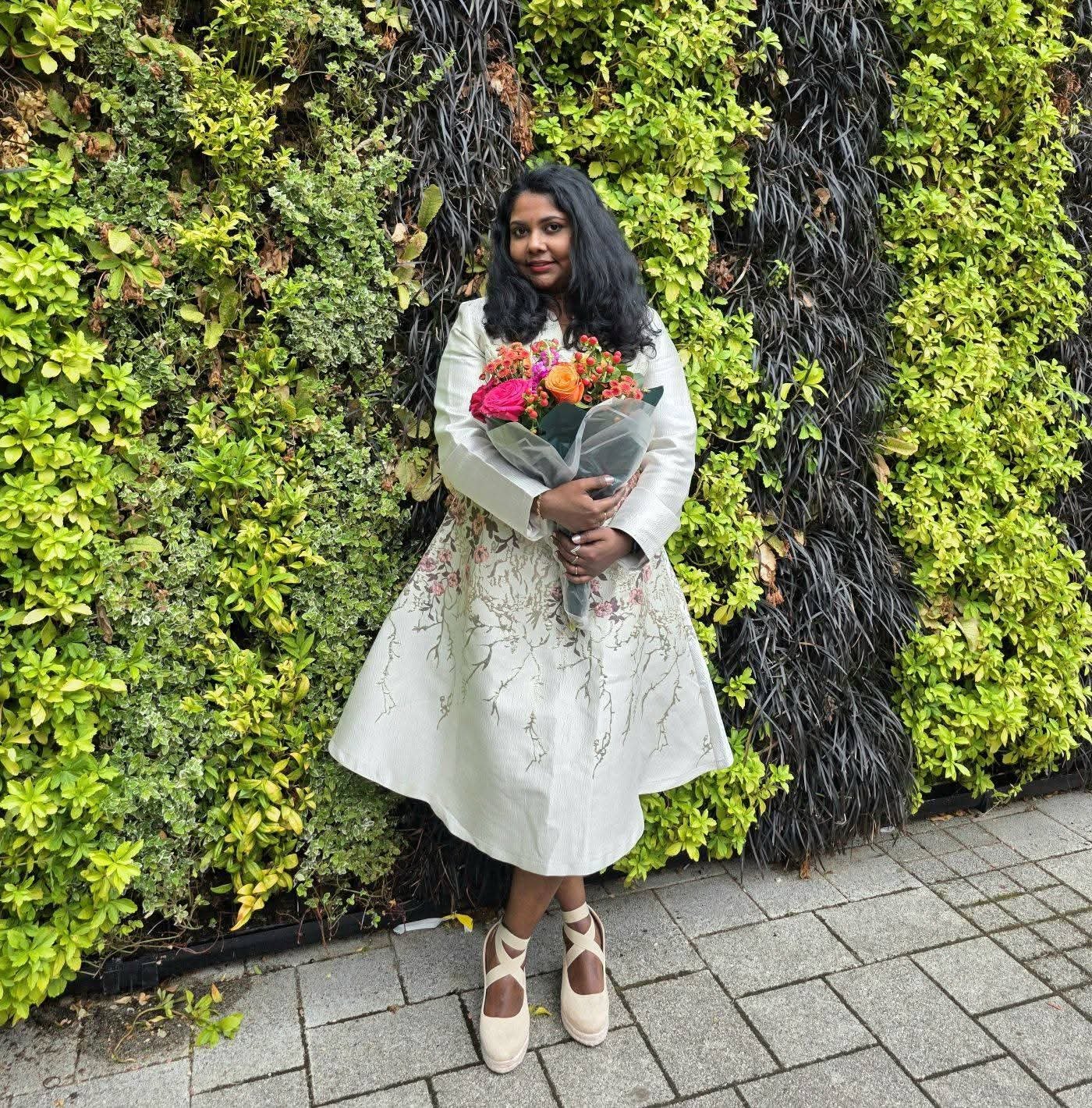 A woman who completed Masters in Digital Marketing at Northumbria University.