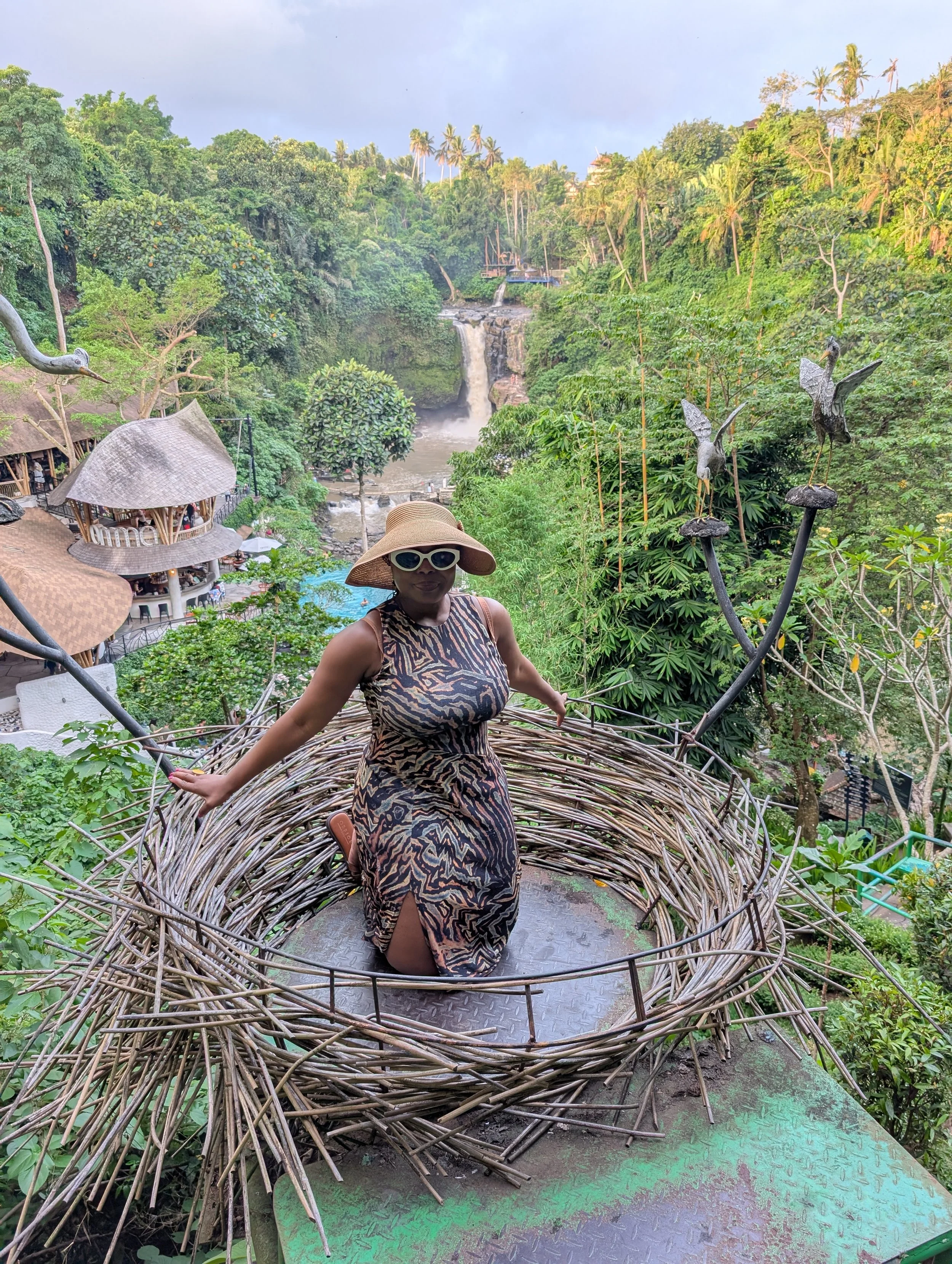 Guest at a luxury photo experience in Ubud Bali during the Blessed In Bali group travel experience by After Sunday