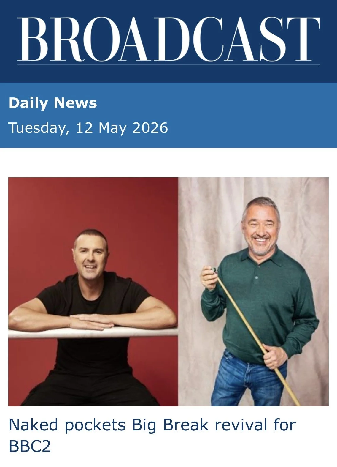 Stephen Hendry + Big Break