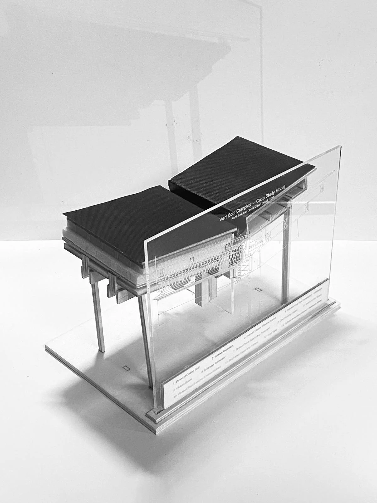 BA3 Technology Case Study Model  |  Vert Bois School, France  (Roof Detail)