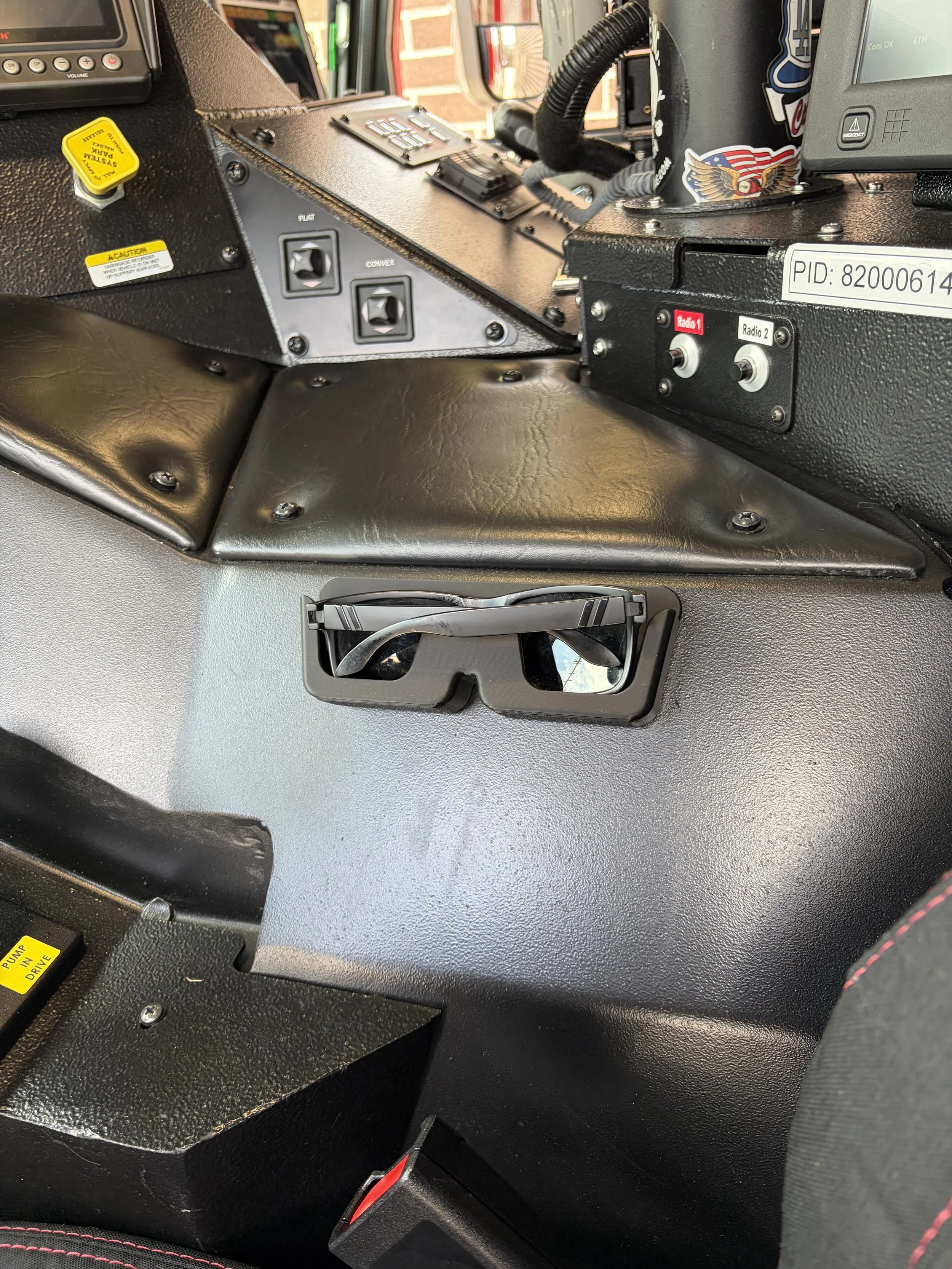 The Rig Sunglass Holder — Sunglasses Mount for Fire Engines & Vehicles