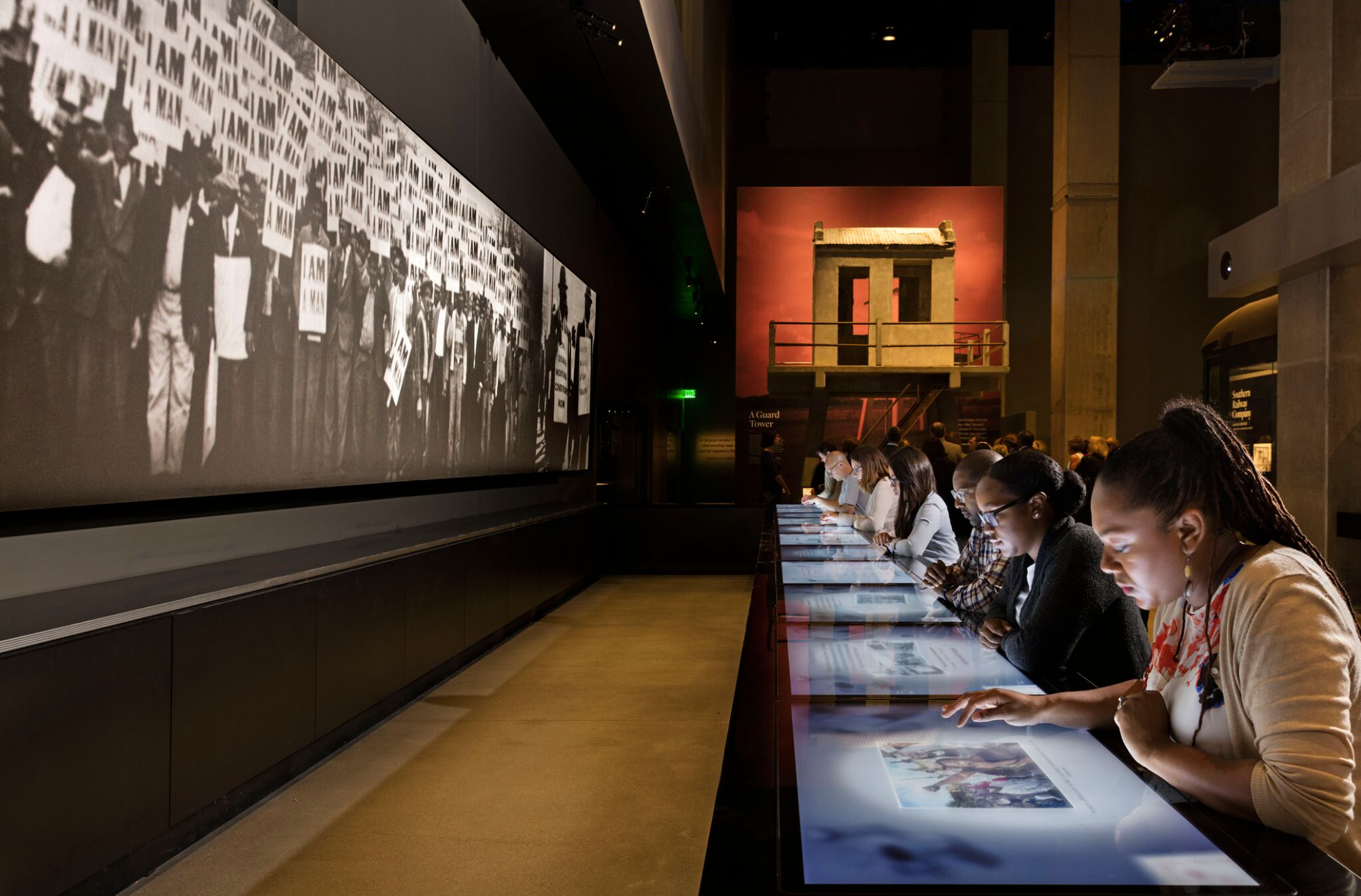 National Museum of African American History and Culture, Washington, DC: 80,000sf exhibition telling 400 years of African American history as central to America’s story. Image: Ron Blunt
