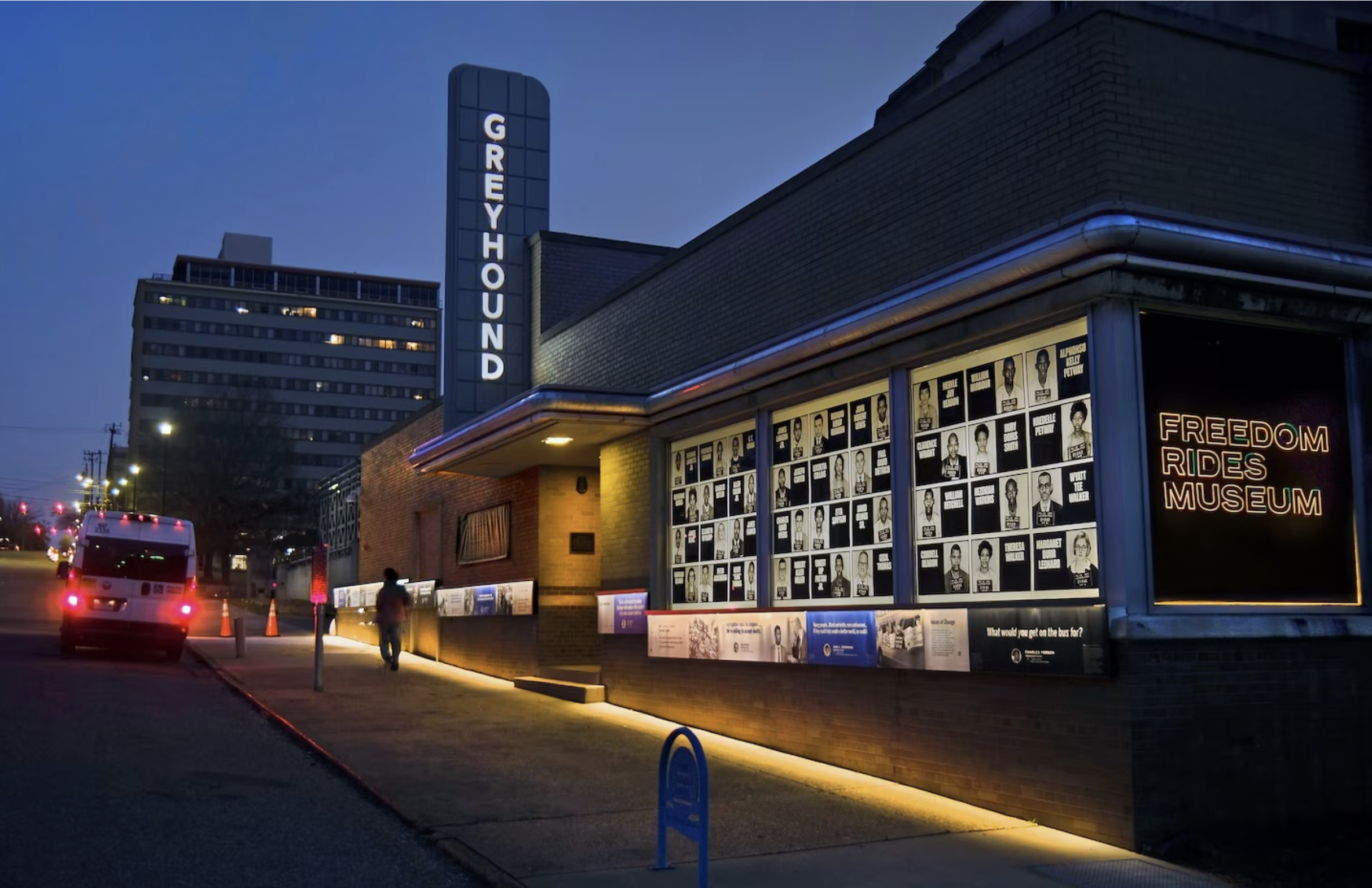 Freedom Rides Museum, Montgomery, AL: Exhibition honoring the Freedom Riders’ courage and legacy of justice. Image: Freedom Rides Museum