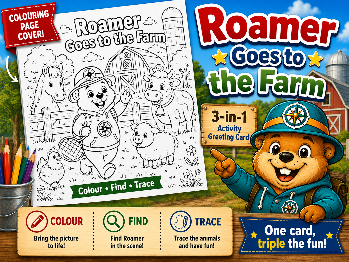 Roamer Visits a Farm
