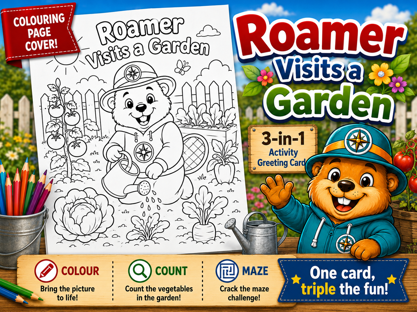 Roamer Visits a Garden