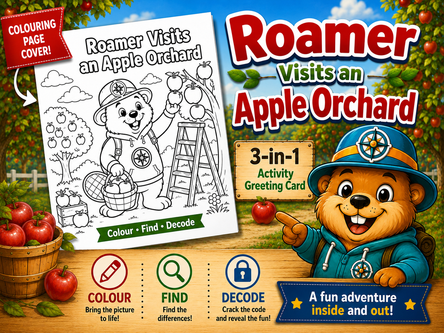 Roamer Visits an Apple Orchard