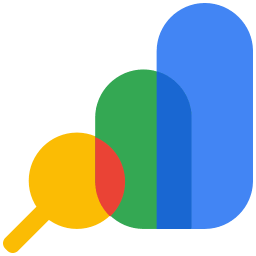 Grafik mit bunten Linsen, die die Suchmaschinenrankings und SEO-Daten symbolisieren.