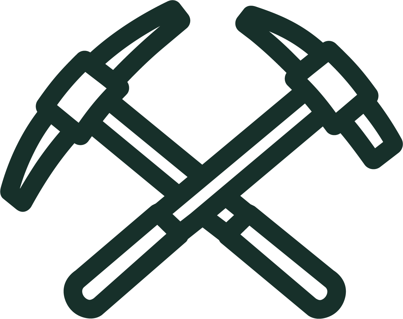 Icon of a hammer and a wrench crossed over each other.