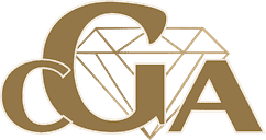 Stylized logo of CUA in beige and black colors