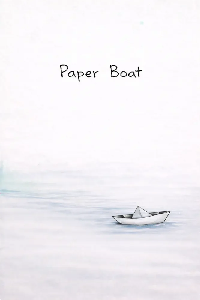 A simple illustration of a small paper boat floating on water with the words "Paper Boat" written above.