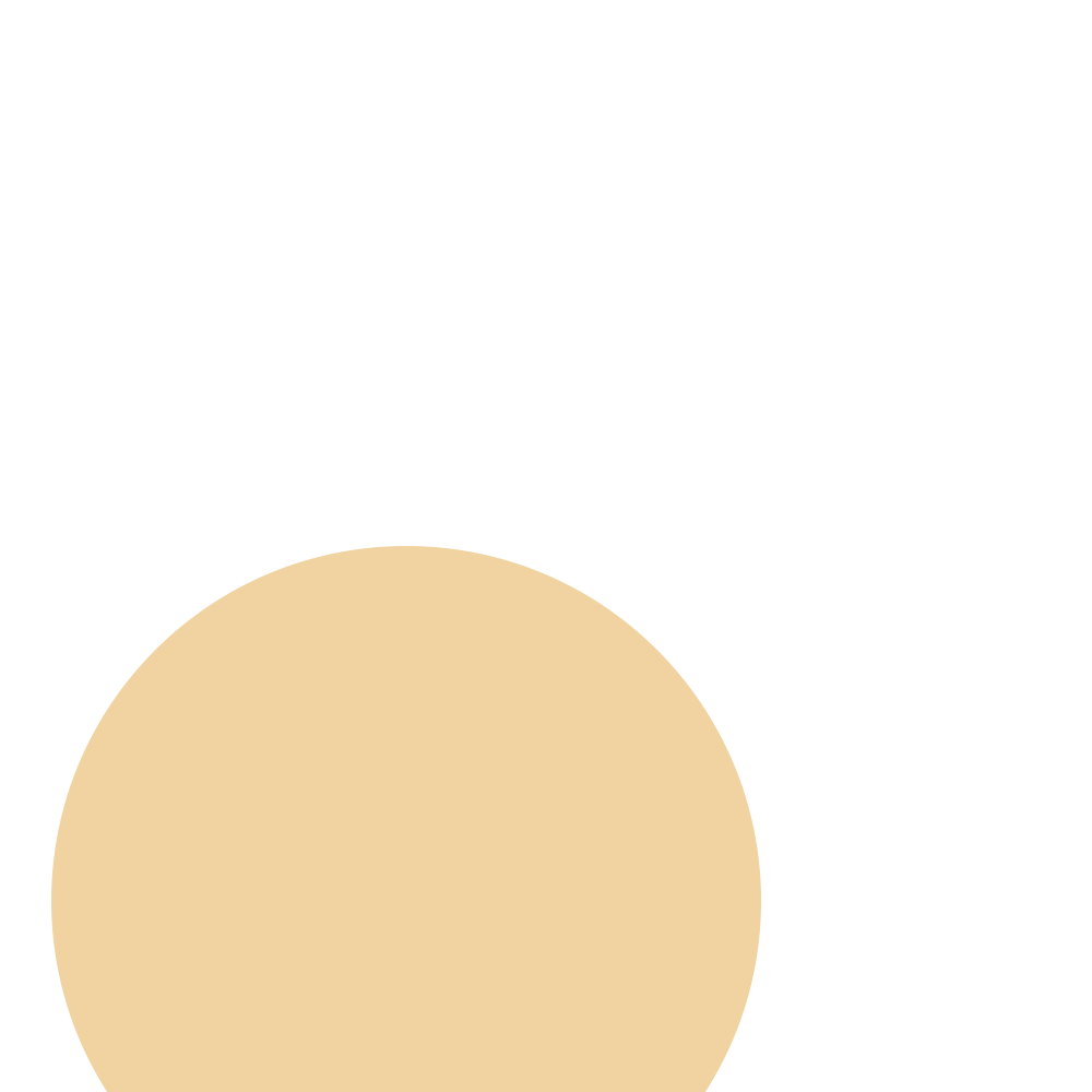 A beige-colored background with a large beige circle inside a white square in the foreground.