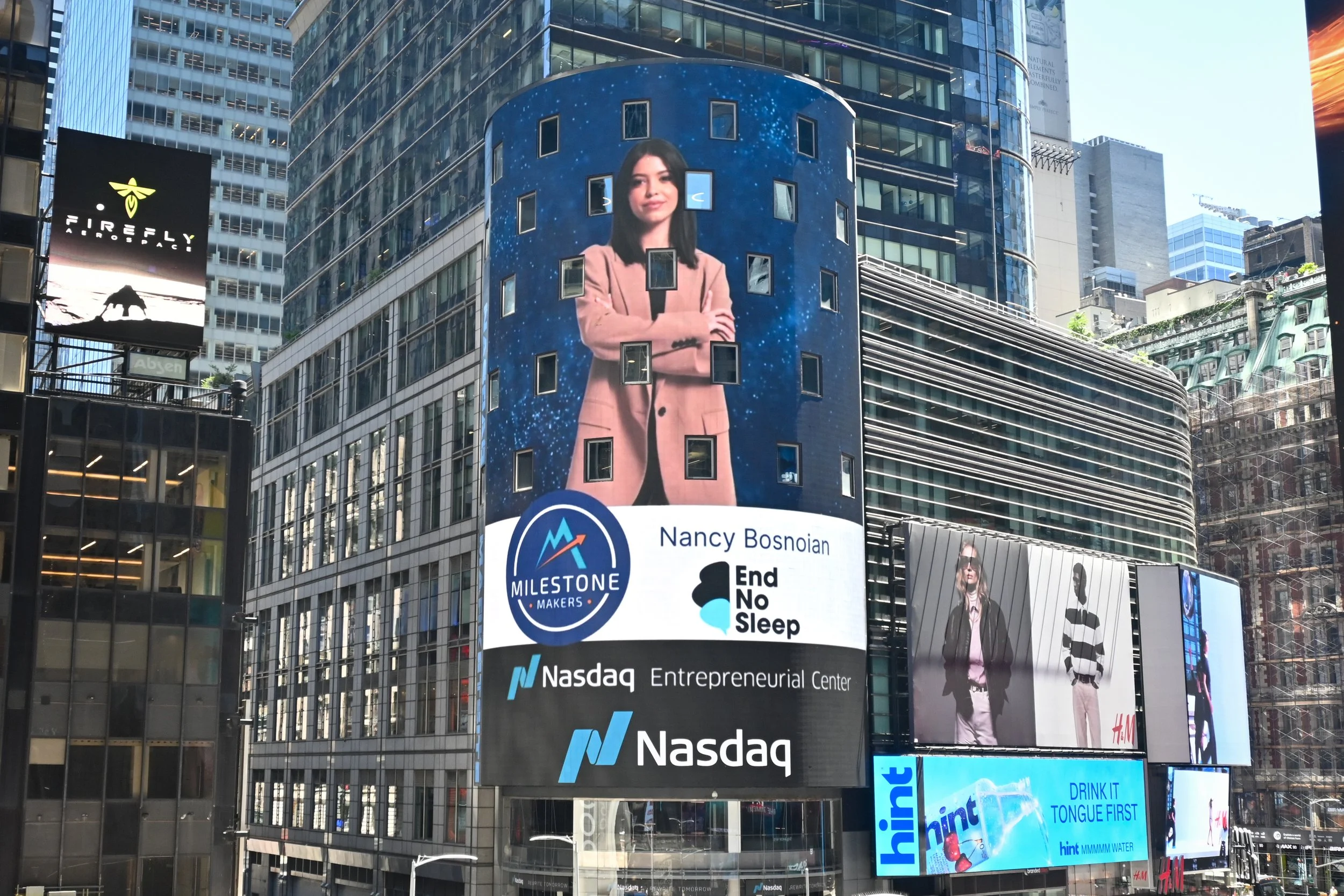 Nancy Bosnoian Nasdaq Time Square