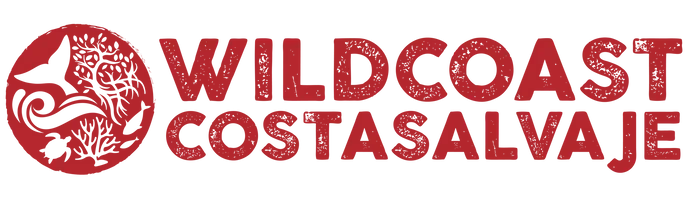 Wild Coast Coastal logo with red text and a stylized wave icon