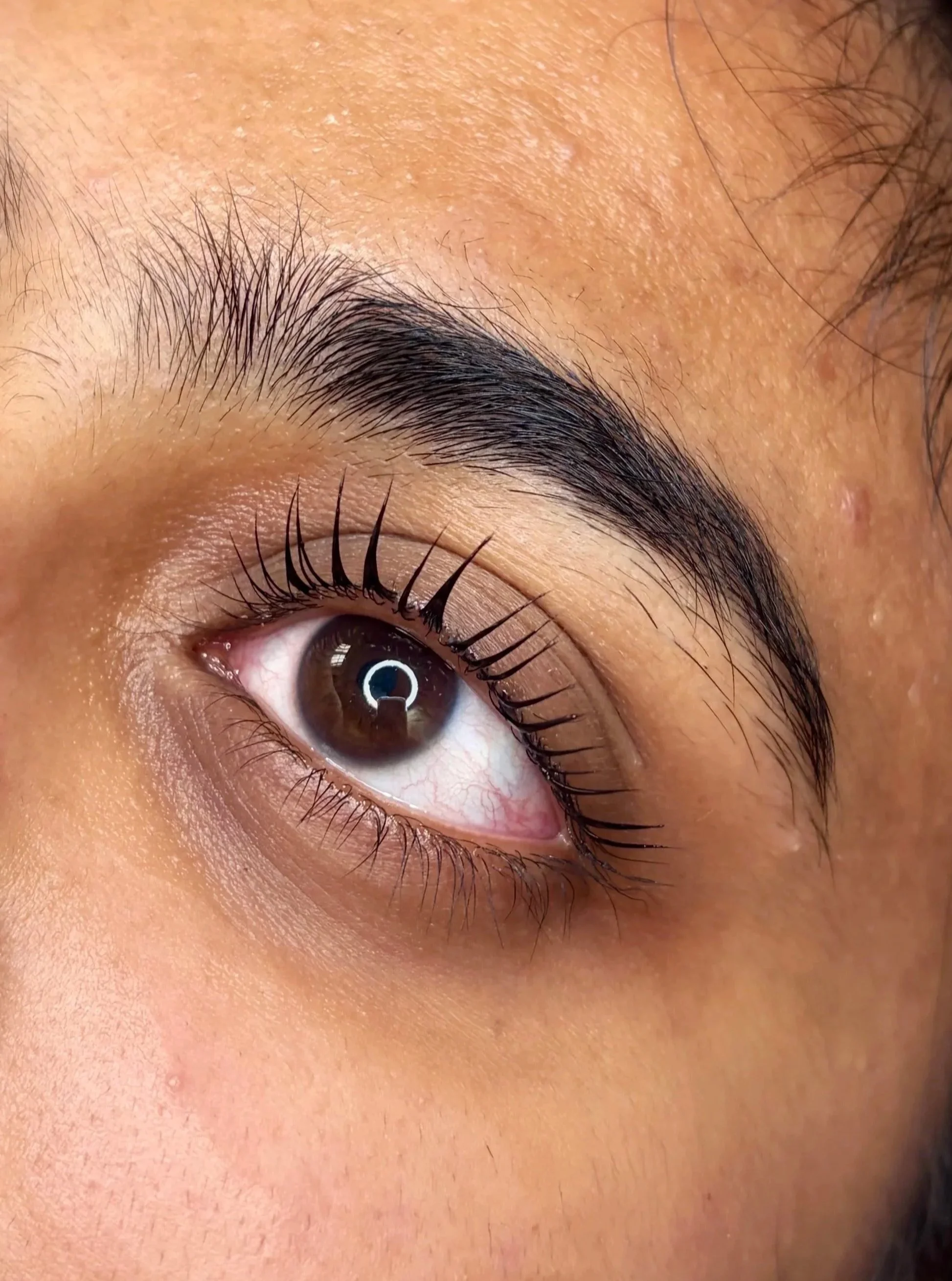 amazing Korean Lash Lift on client in vancouver by local artist