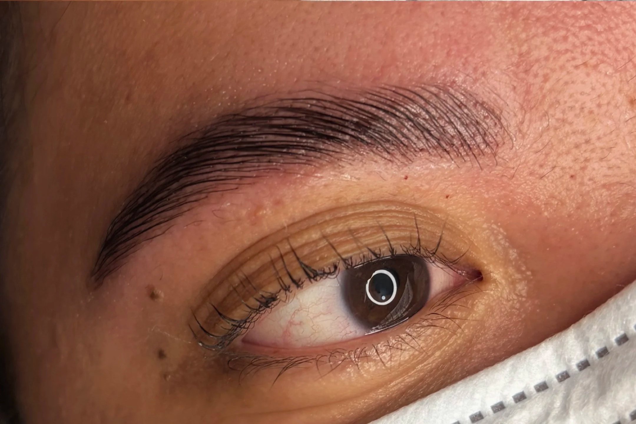 Korean Lash Lift and brow lamination combo done in vancouver