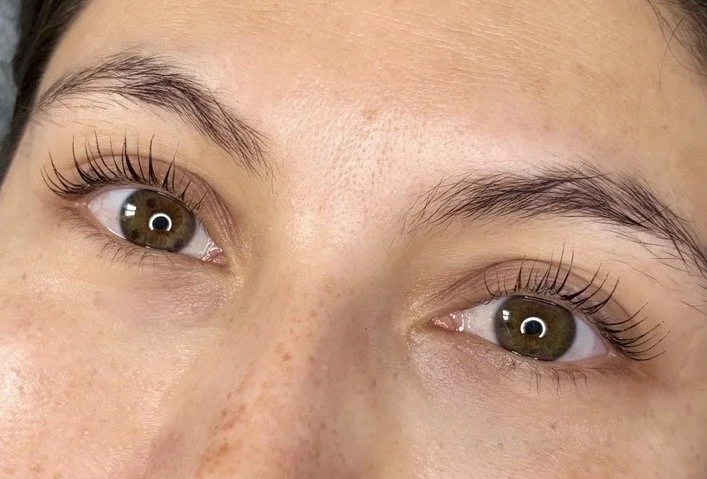 Korean Lash Lift perfectly shown. created by artist in vancouver bc