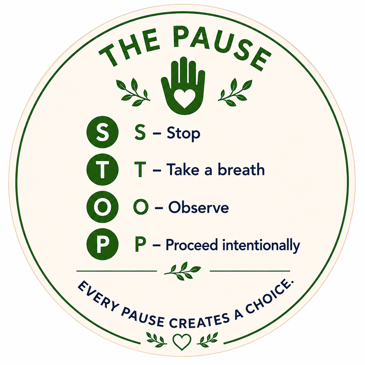 The pause back