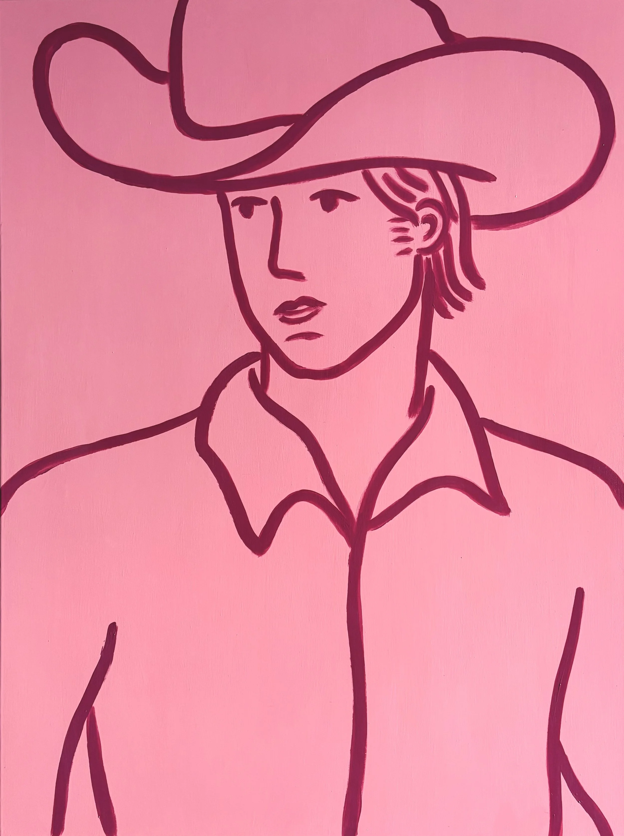 Minimal Cowboy - Cowboy in Pink