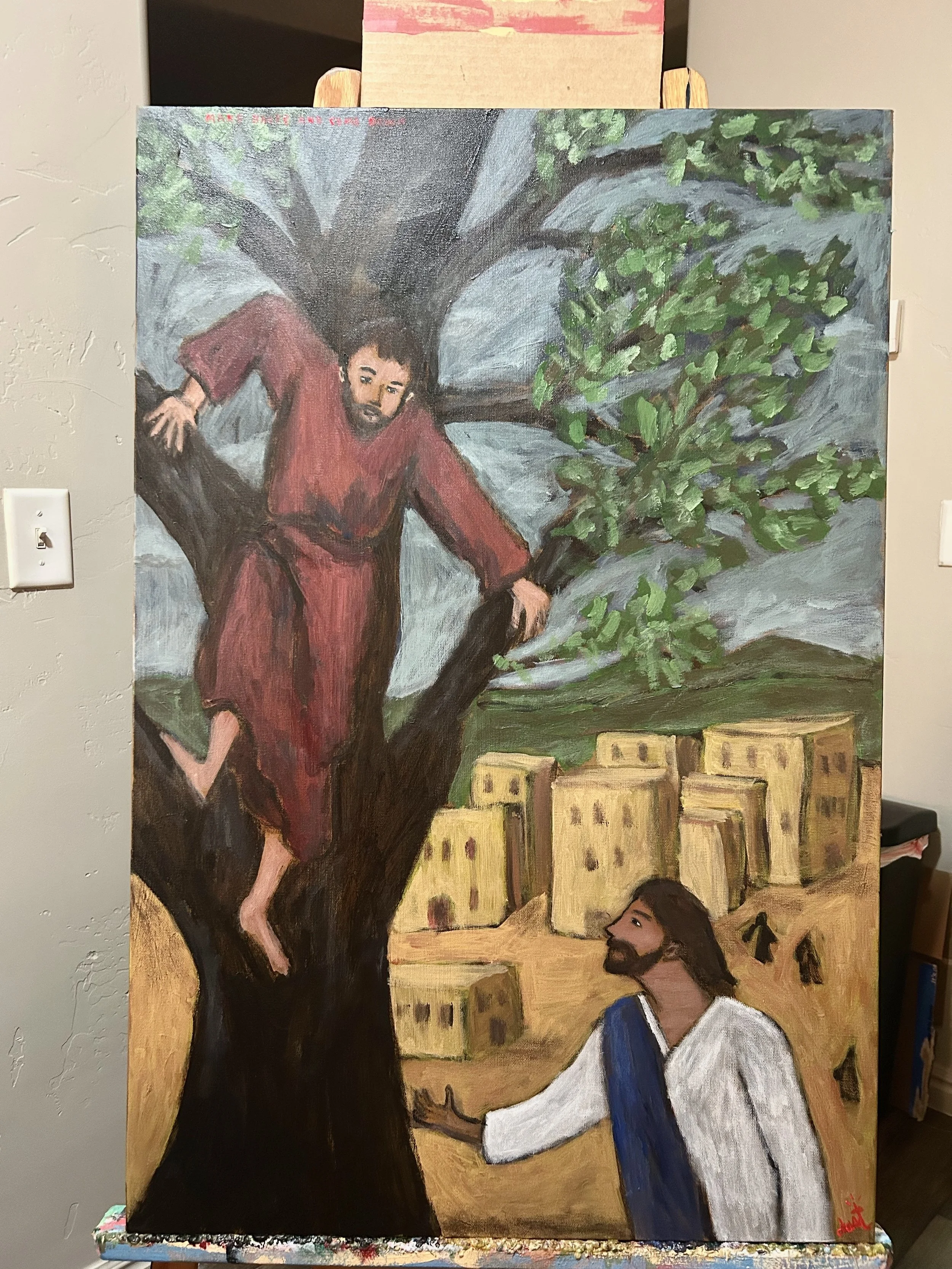 make haste and come down, 30" x 20"