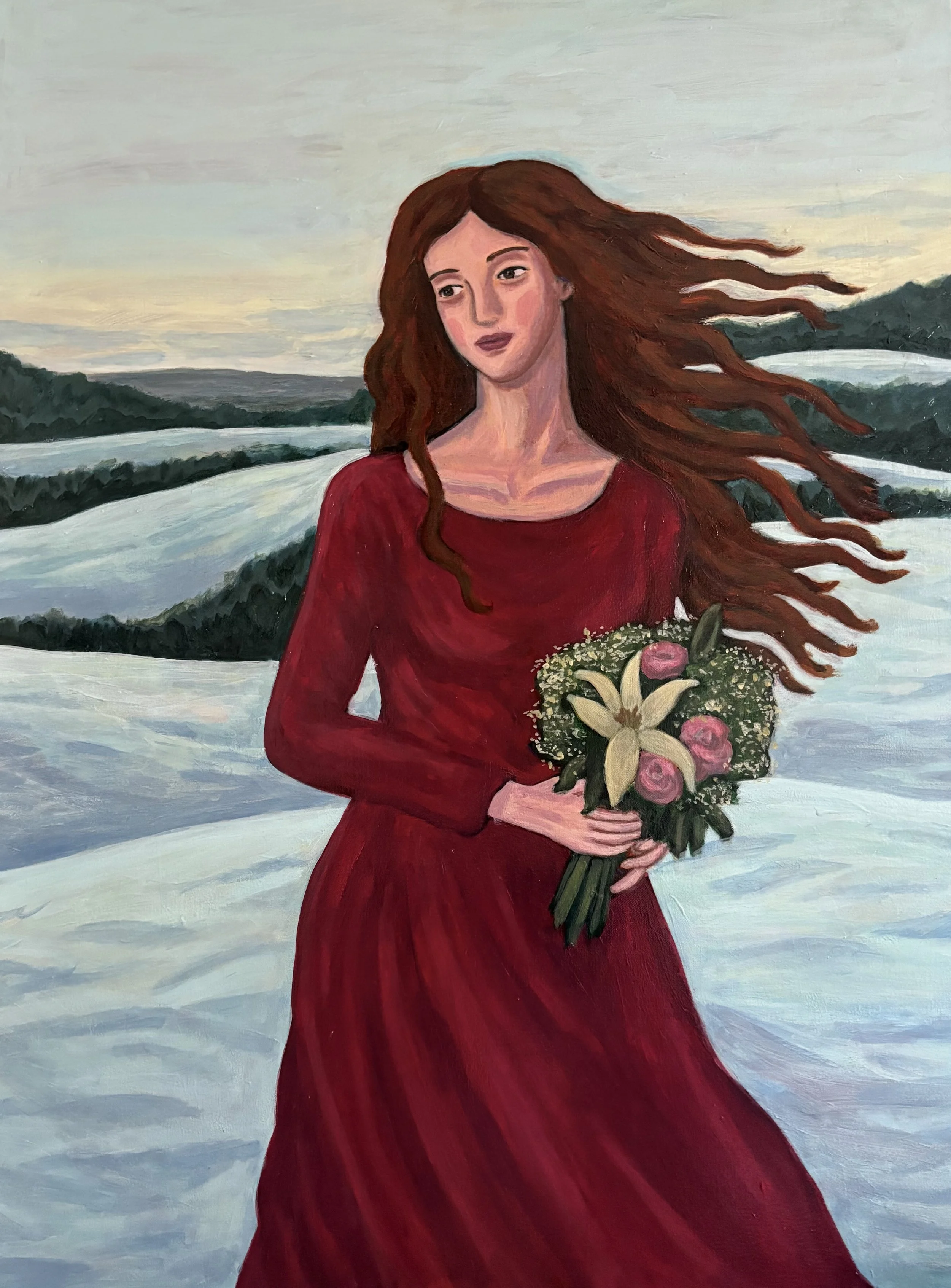 waiting for spring, 48" x 36"