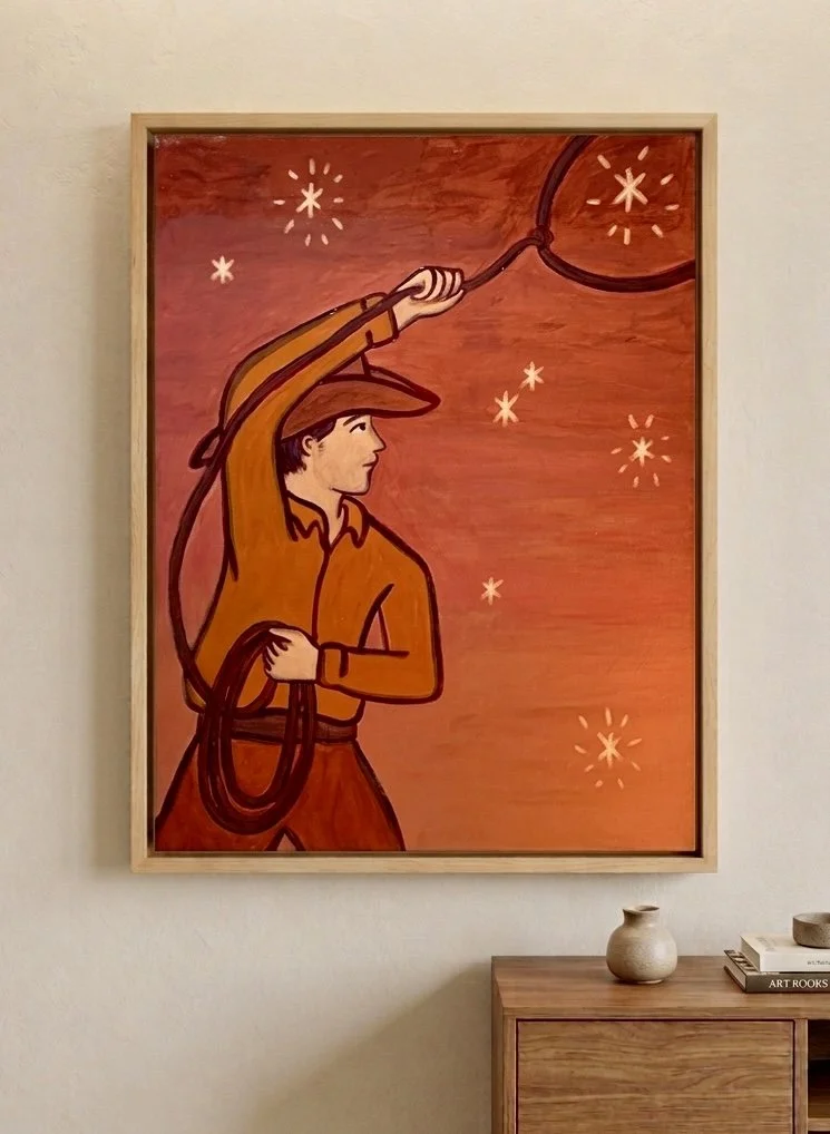 cowboy dreams, 40" x 30", $1750 - available