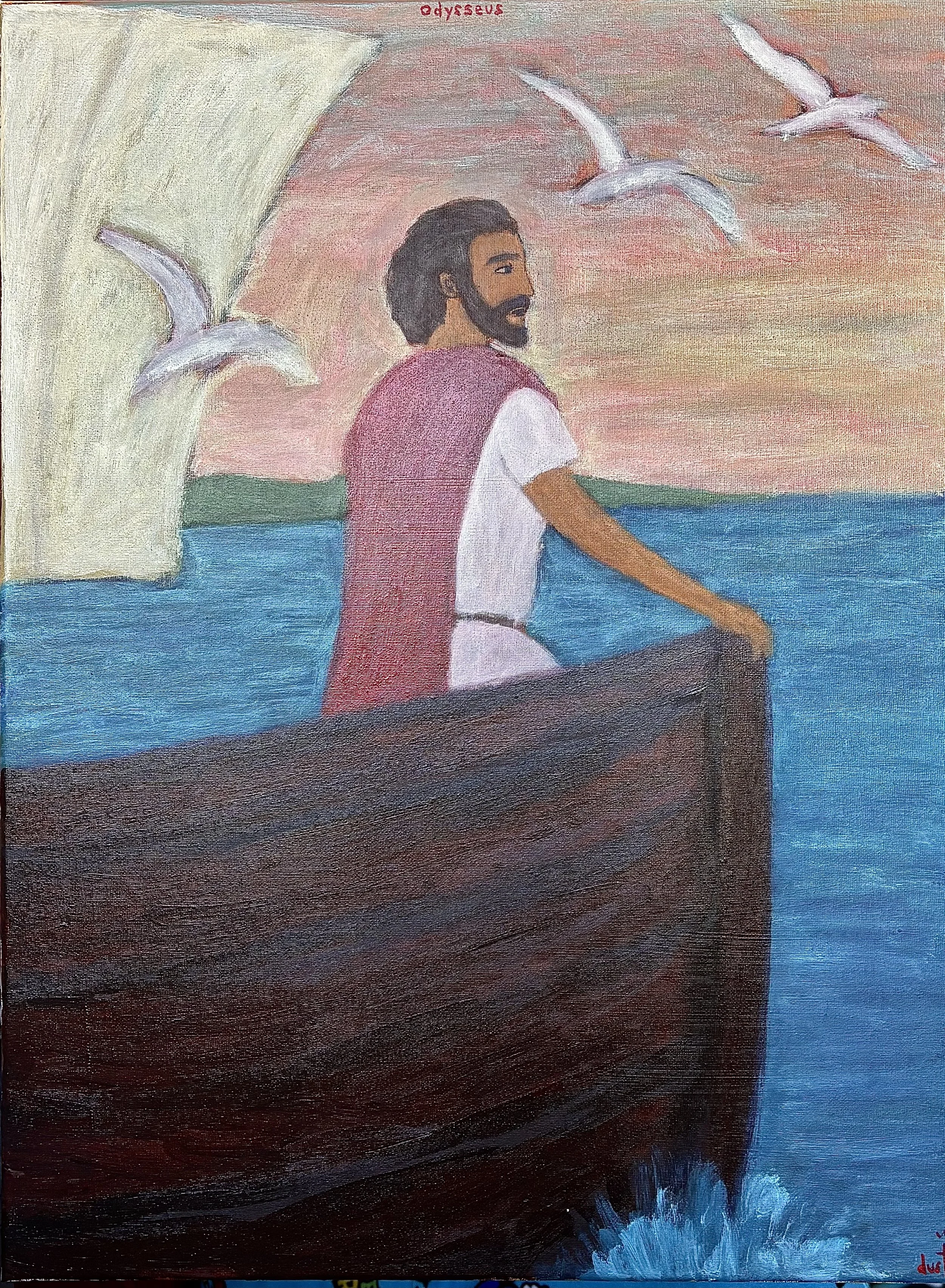 odysseus, 16" x 12"