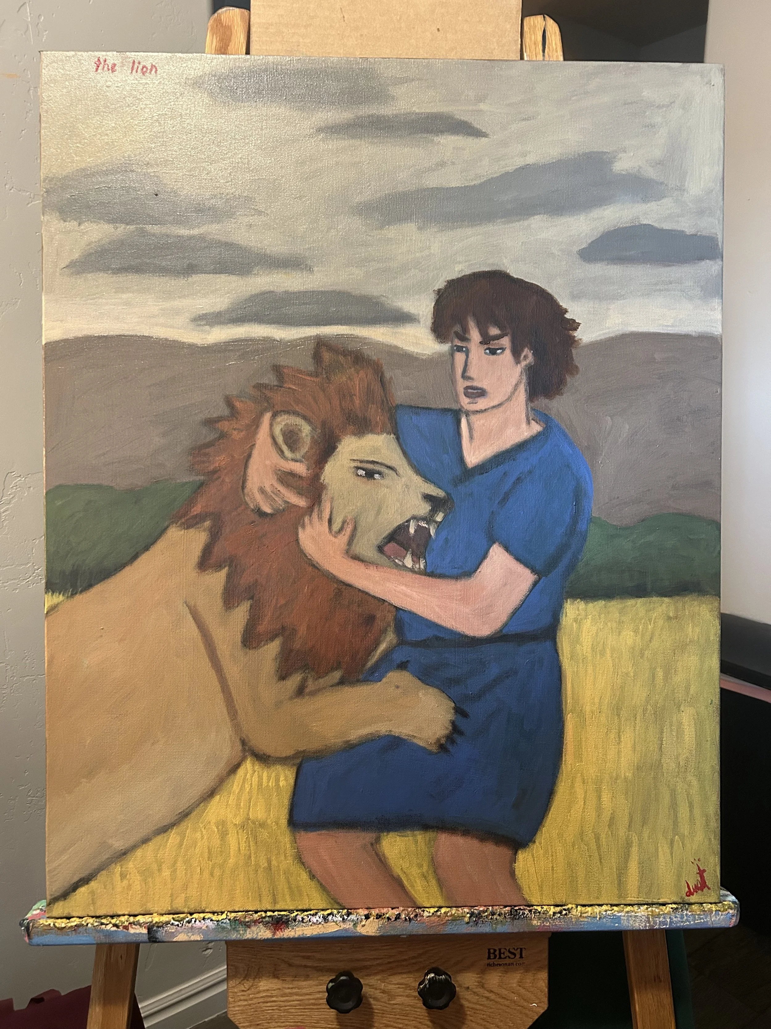 the lion, 30" x 24"