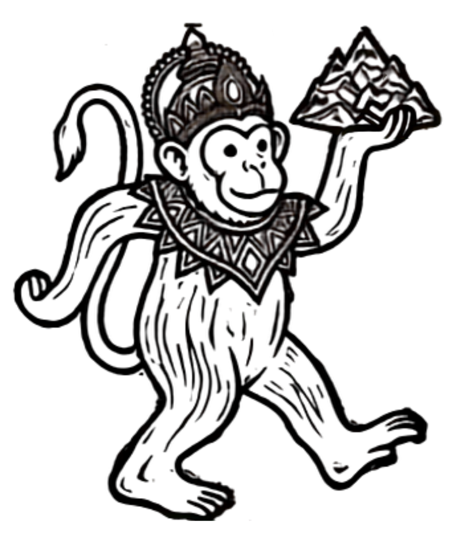 Dancing Hanuman - Mountain
