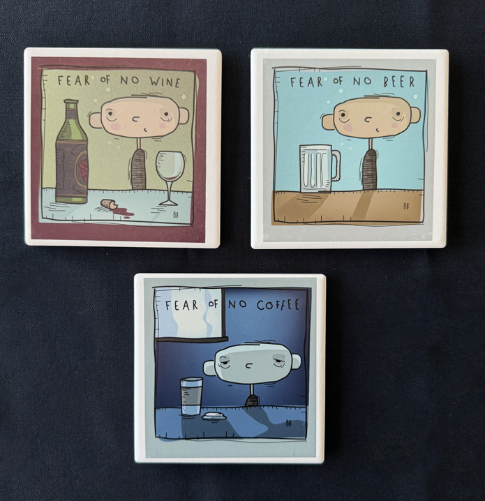 Ceramic coasters