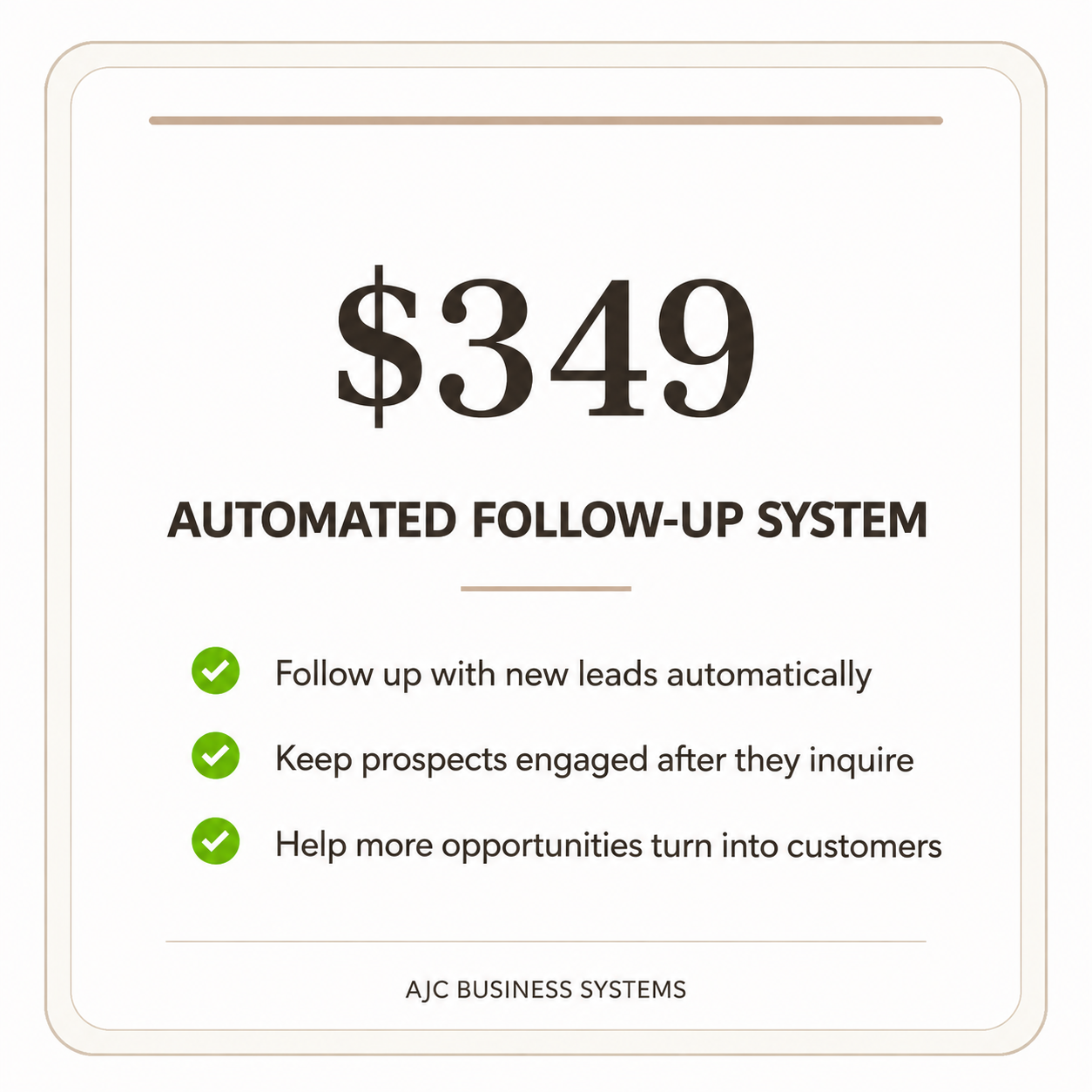 Automated Follow-Up System