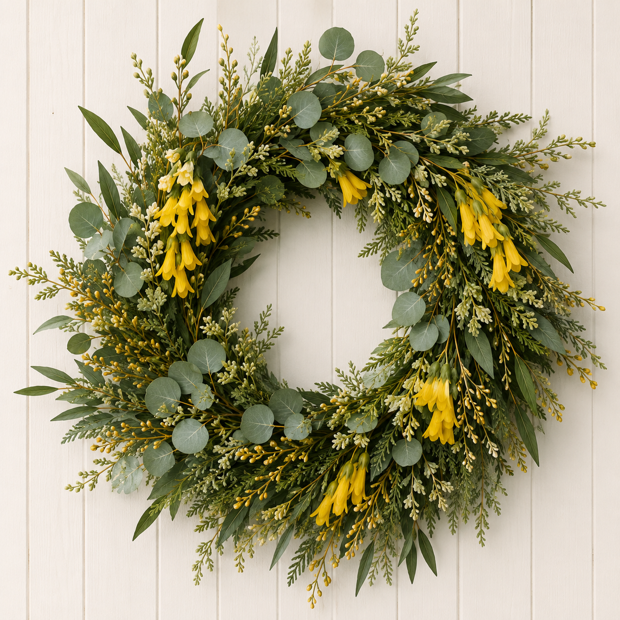 Native Kōwhai Wreath