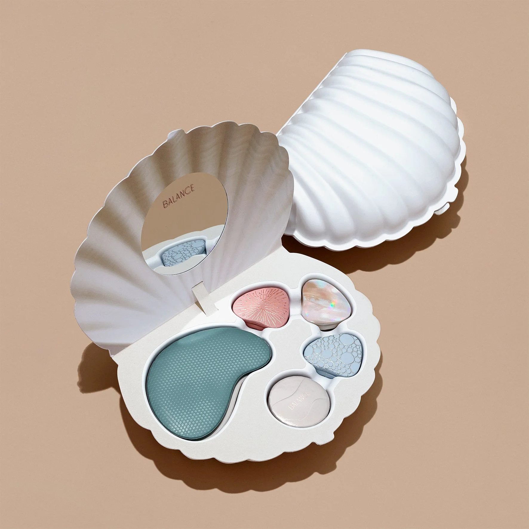 Shell Balance. Molded Fiber Beauty Object