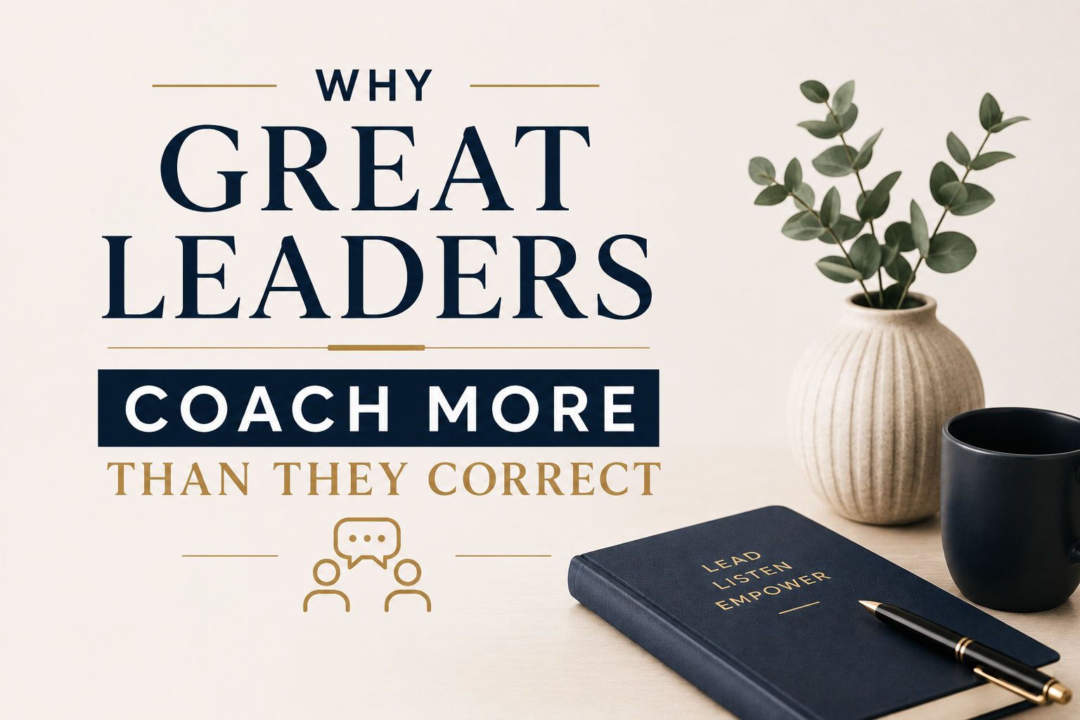 Why Great Leaders Coach More Than They Correct