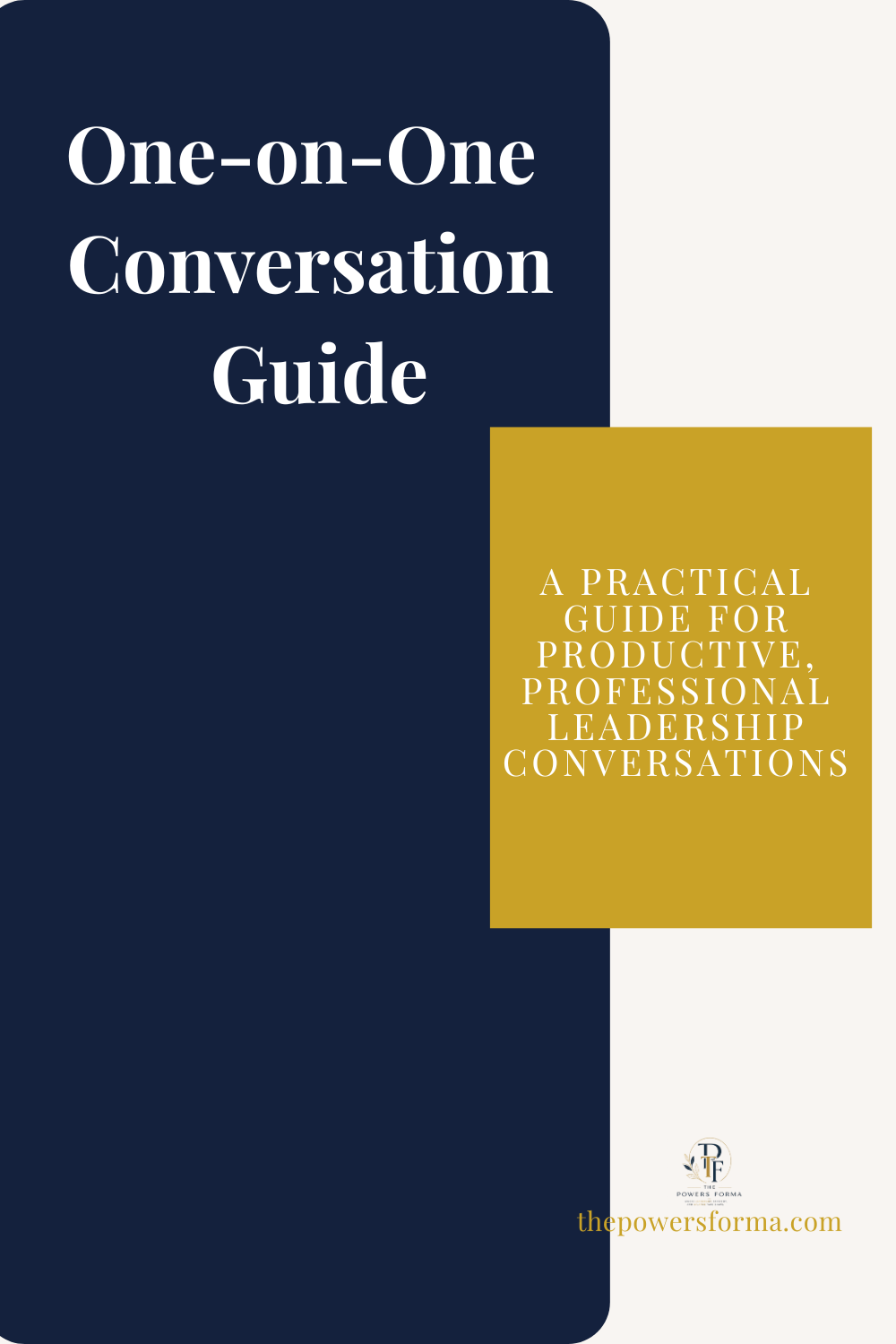 One-on-One Conversation Guide