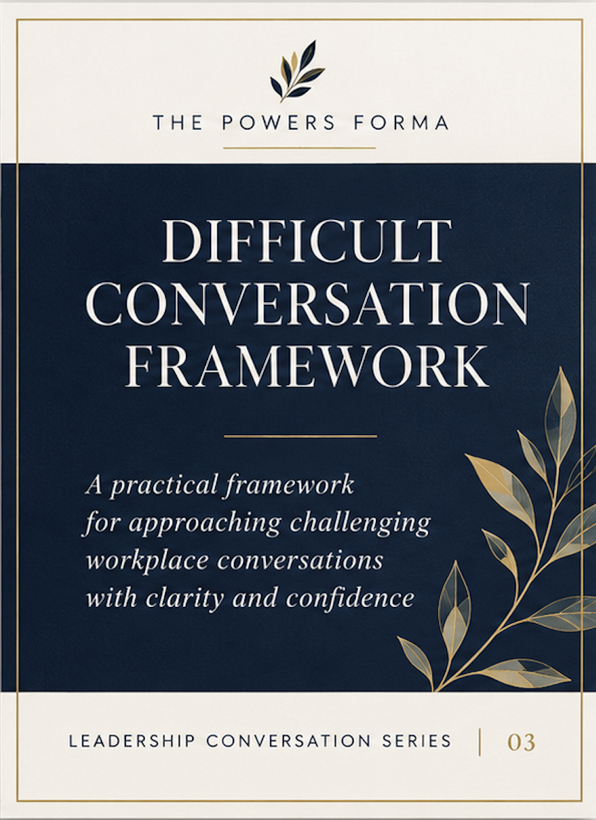Difficult Conversations Framework