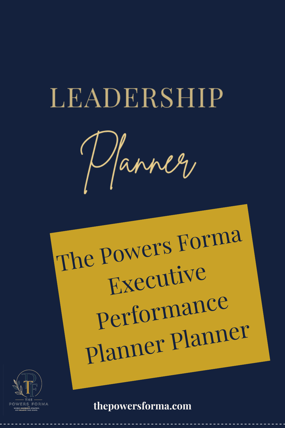 The Powers Forma Executive Performance Planner