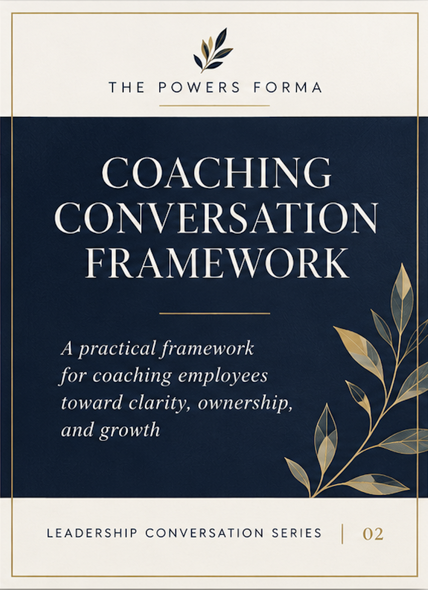 Coaching Conversation Framework