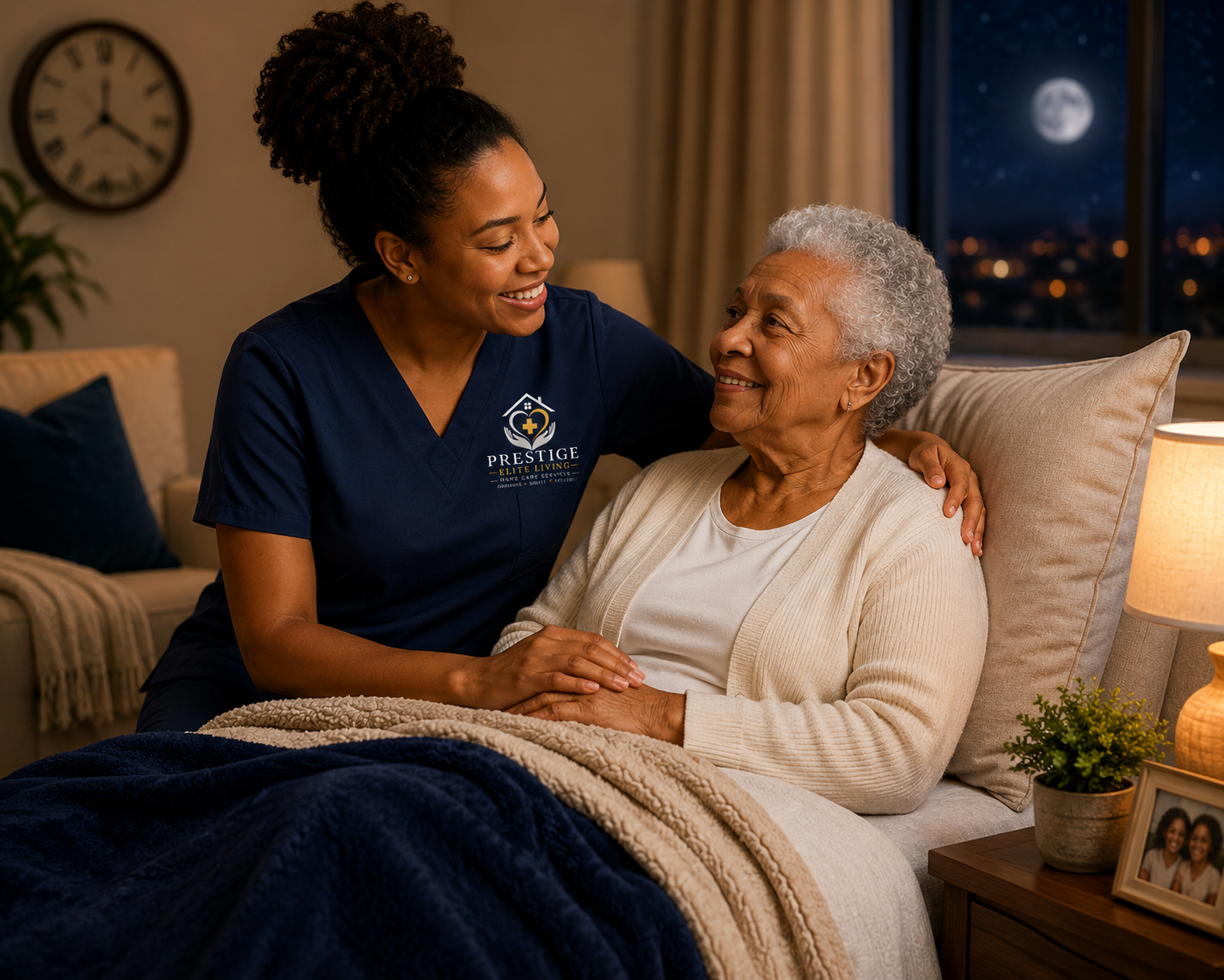 Post-hospital recovery support helping seniors safely transition home after discharge.