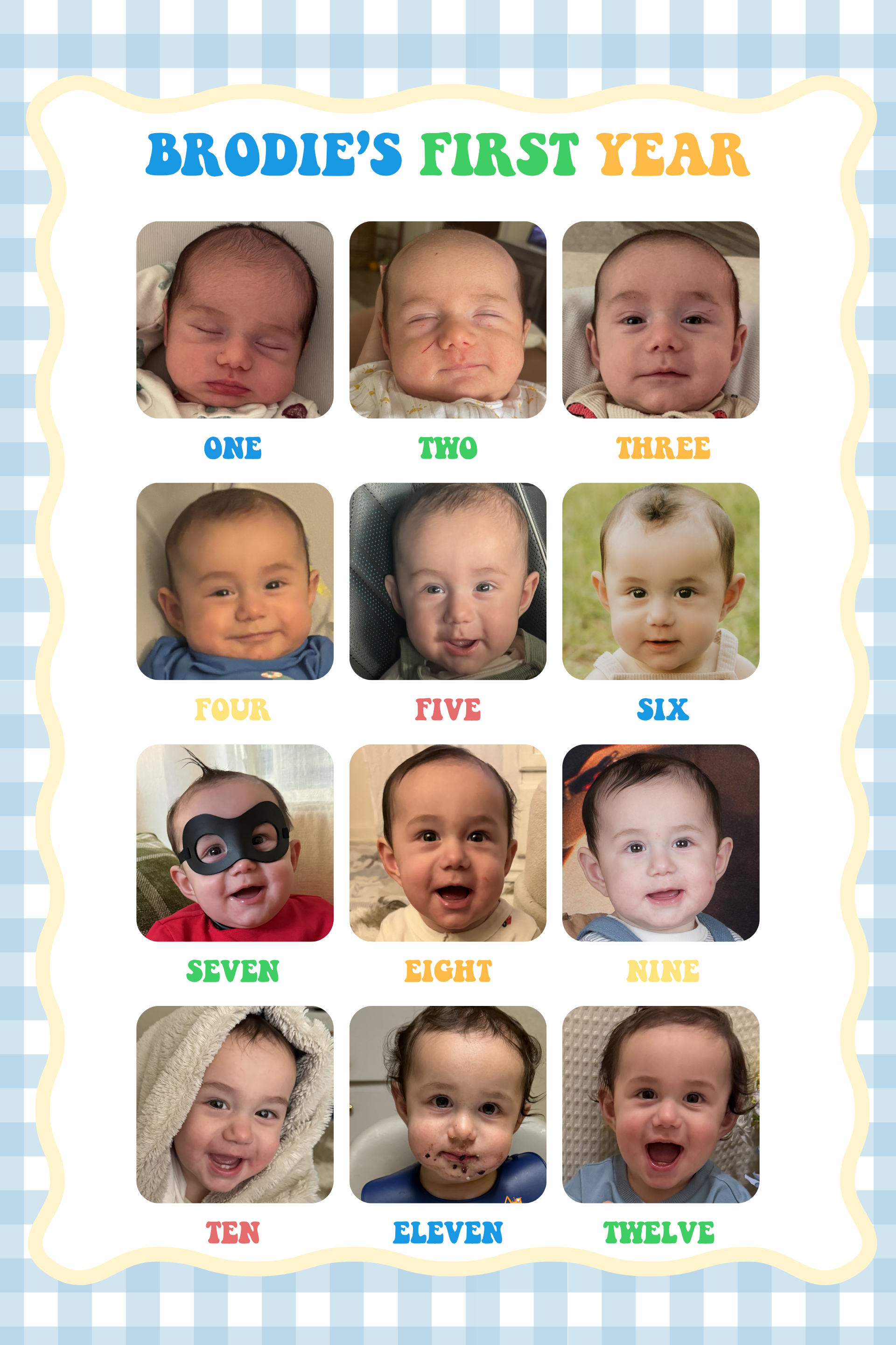 First Year Photo Poster