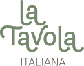 Text saying LA Tavola Italiana in stylized font