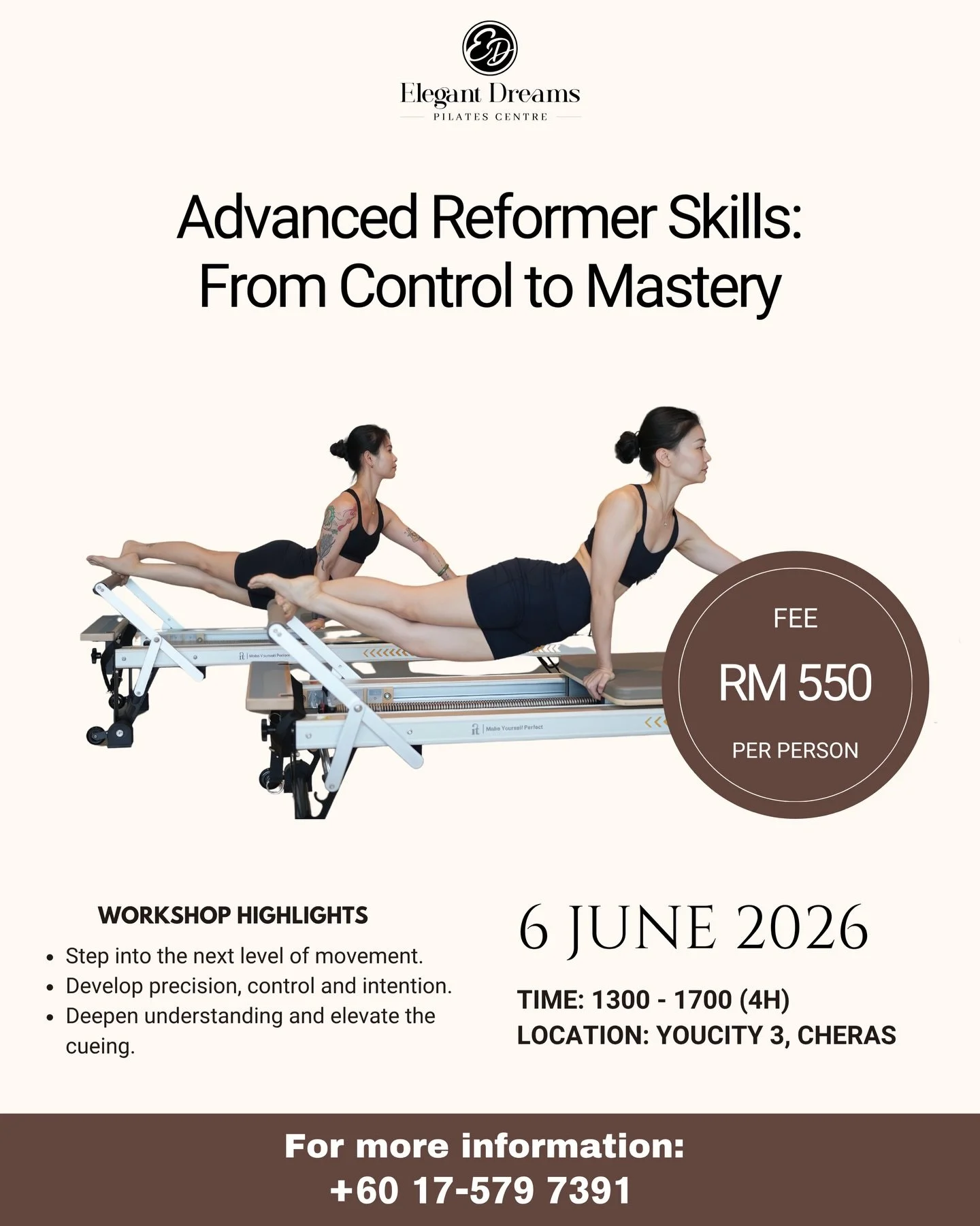 Our 1st &ldquo;Advanced Reformer Skills Workshop&rdquo; is here!🔥

Most people think advanced means harder.

But in Pilates&hellip;
Advanced means you can no longer hide 👀

Every transition is seen.
Every imbalance is exposed.
Every cue you give&he