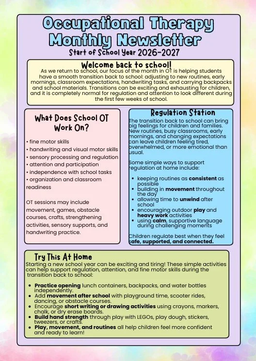 September OT Newsletter
